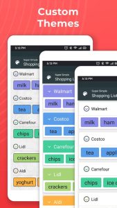 Screenshot Super Simple Shopping List Mod APK