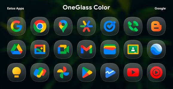 Screenshot OneGlass 8 Color Icon Pack Mod APK