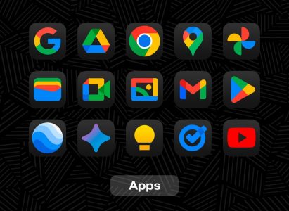Screenshot iDarkOS 18 - Icon Pack Mod APK