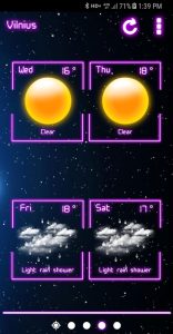 Screenshot Weather Neon Mod APK