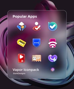 Screenshot Vapor IconPack Mod APK