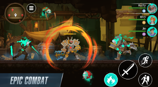 Screenshot Driftfall: Pixel Action RPG Mod APK
