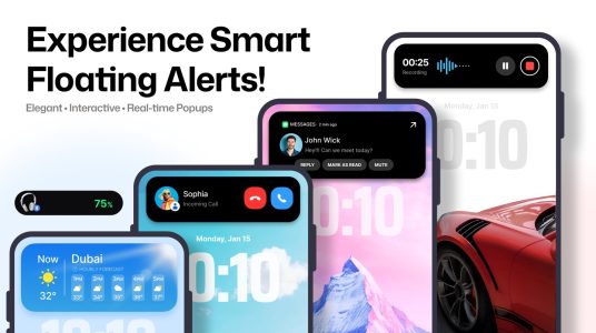 Screenshot Dynamic Notch Notification Bar Mod APK