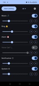 Screenshot Volume Limiter Mod APK