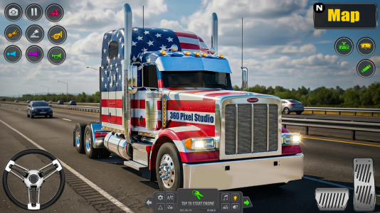 Screenshot America Cargo Truck Driving 3D Mod APK
