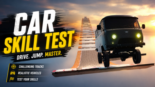 Screenshot Car Skill Test: Stunt Parkour Mod APK