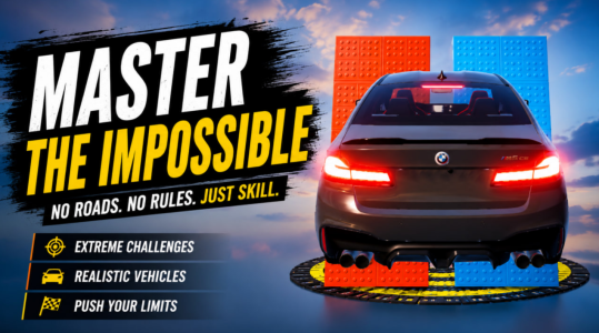 Screenshot Car Skill Test: Stunt Parkour Mod APK