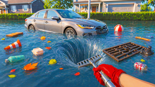 Screenshot City Flood Drain Simulator Mod APK