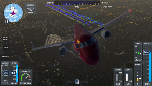 Screenshot FlyWings 2026 Flight Simulator Mod APK