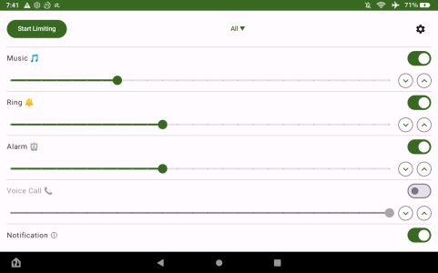 Screenshot Volume Limiter Mod APK