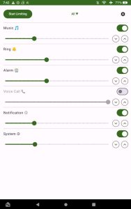 Screenshot Volume Limiter Mod APK