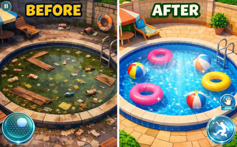 Screenshot Swimming Pool Wash Cleaning 3D Mod APK