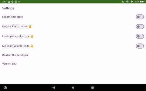 Screenshot Volume Limiter Mod APK