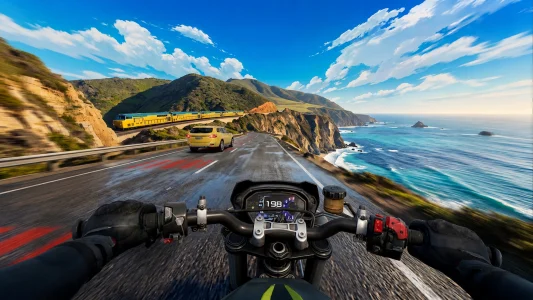 Screenshot Highway Moto Rush: Traffic Mod APK