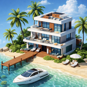 Descargar Ocean Resort Hotel Simulator Mod Apk v1.32 (Unlimited Currency) Última versión 2026