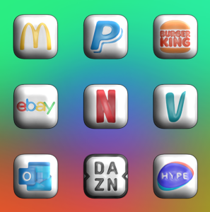 Screenshot Glossy 3D - Icon Pack Mod APK