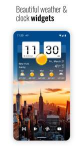 Screenshot Sense Flip Clock & Weather Mod APK