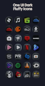 Screenshot OneUi Dark Fluffy Icons Mod APK
