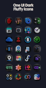 Screenshot OneUi Dark Fluffy Icons Mod APK
