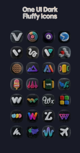 Screenshot OneUi Dark Fluffy Icons Mod APK