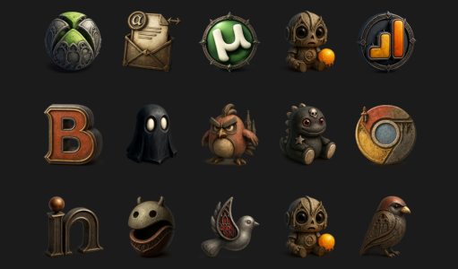 Screenshot Goth - Icon Pack Mod APK