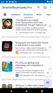 Screenshot Smarter Bookmarks Mod APK