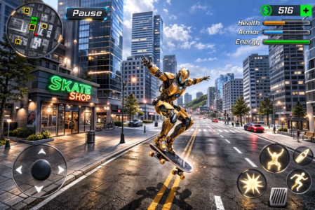 Screenshot Super Crime Iron Hero Robot Mod APK