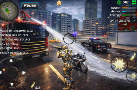 Screenshot Super Crime Iron Hero Robot Mod APK