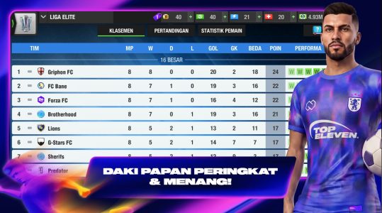 Screenshot Top Eleven Be a Soccer Manager Mod APK