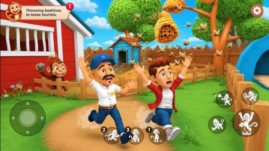 Screenshot Cheeky Monkey: Farm Pranks Mod APK