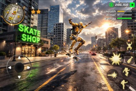 Screenshot Super Crime Iron Hero Robot Mod APK