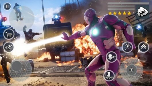 Screenshot 1 — Iron Man: Super Rope Hero