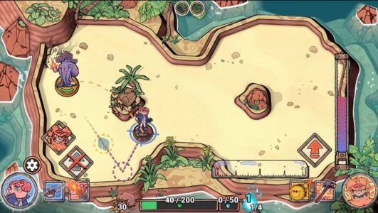 Screenshot 1 — Flick Shot Rogues