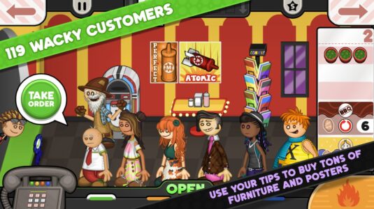 Screenshot 2 — Papa s Wingeria To Go