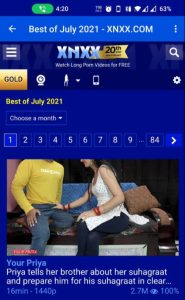 Screenshot 1 — XNXX