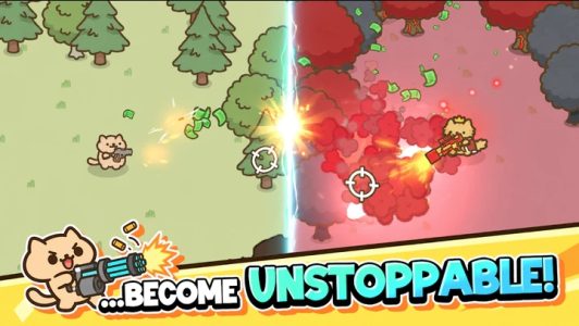 Screenshot 2 — Idle Cat Gunner: Shooter RPG