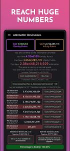 Screenshot 1 — Antimatter Dimensions