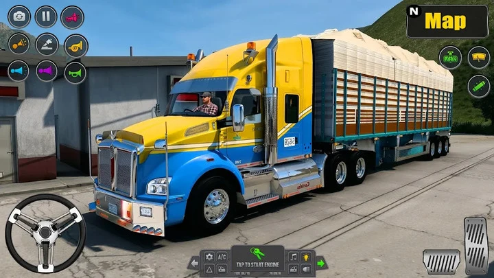 Screenshot 2 — America Cargo Truck Driving 3D 0.5 MOD APK