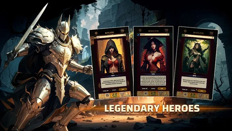 Ảnh chụp màn hình 3 — Astral Cards: Idle Card Game 0.9.7 MOD APK