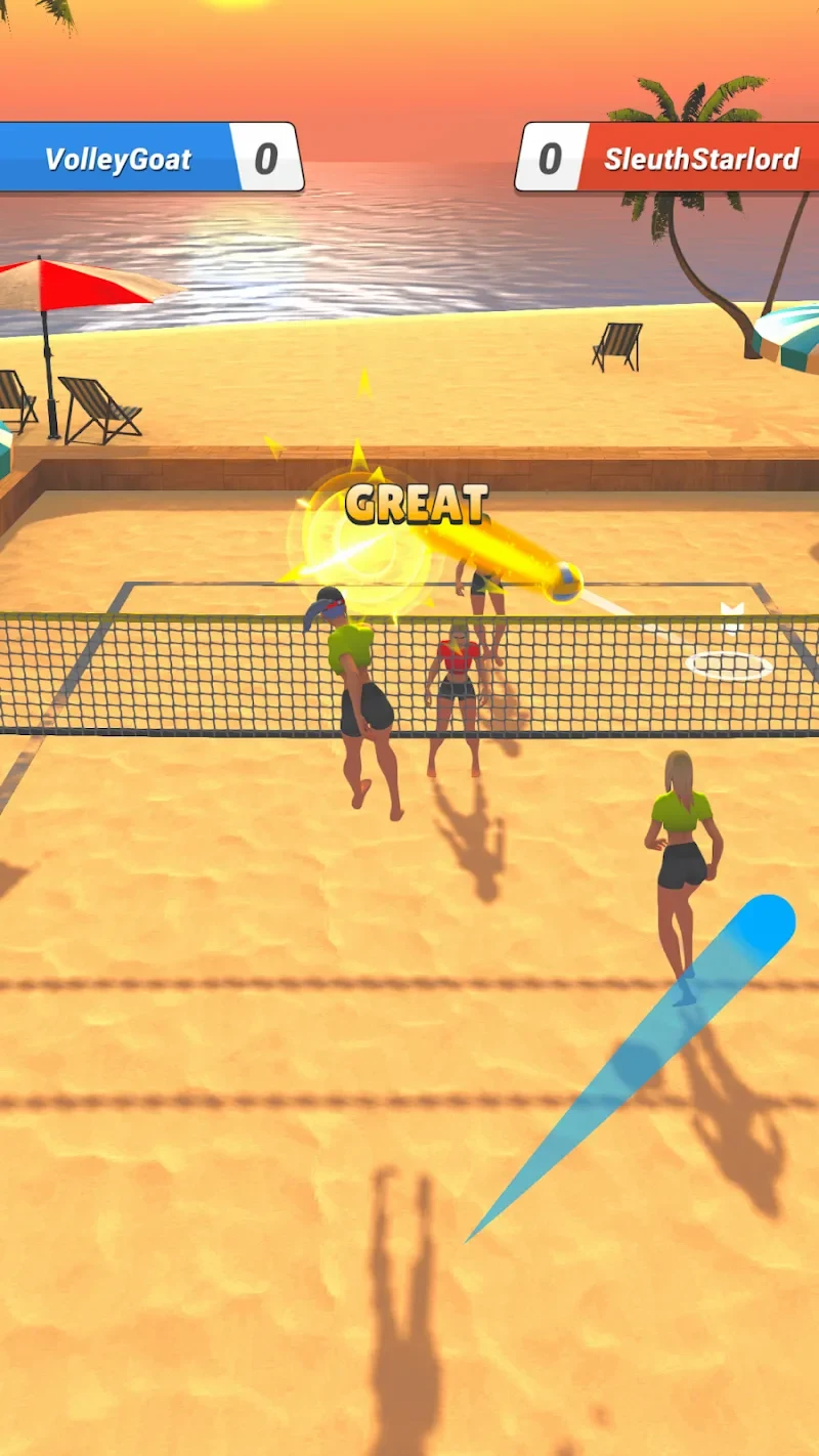 Screenshot 2 — Beach Volley Clash 1.103.13 MOD APK