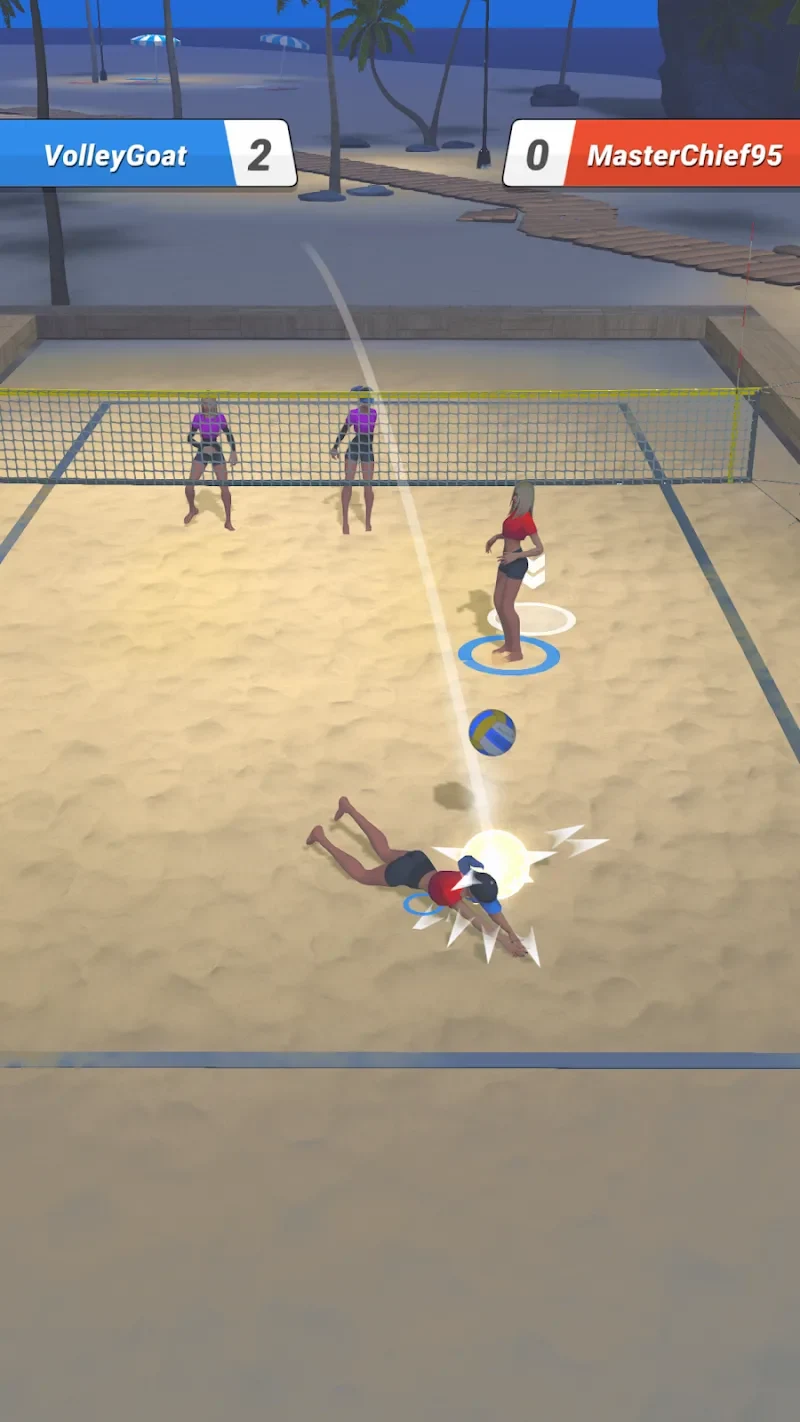 Screenshot 3 — Beach Volley Clash 1.103.13 MOD APK