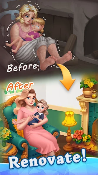 Screenshot 2 — Beauty Tiles: Story&Makeover 1.8.9 MOD APK