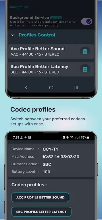 Screenshot 4 — Bluetooth Codec Changer 2.4.1 MOD APK