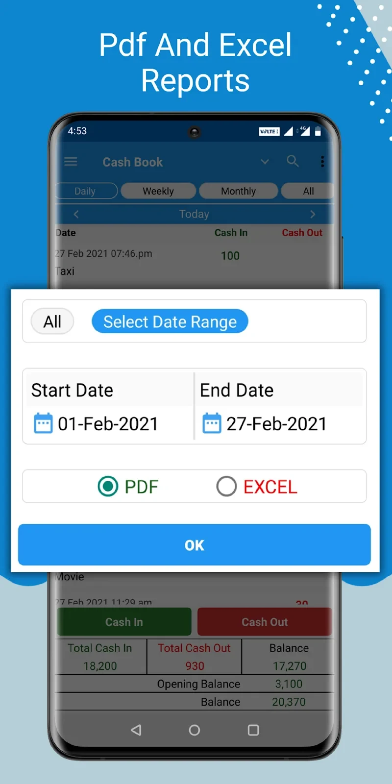 Screenshot 4 — Cash Book- daily expenses 238 MOD APK