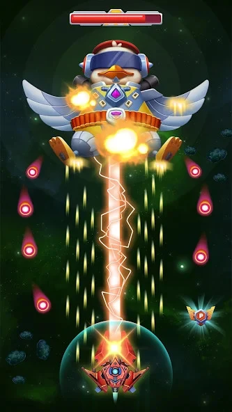 Screenshot 3 — Chicken Attack: Galaxy Shooter 1.27 MOD APK