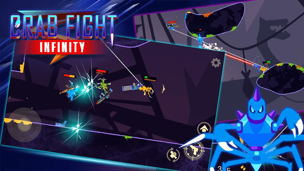 Ảnh chụp màn hình 2 — Crab Fight Infinity 1.42 MOD APK