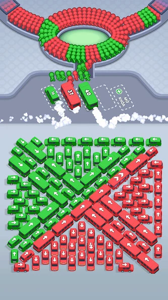 لقطة شاشة 2 — Crowd Escape: Bus Puzzle 0.1.2 MOD APK