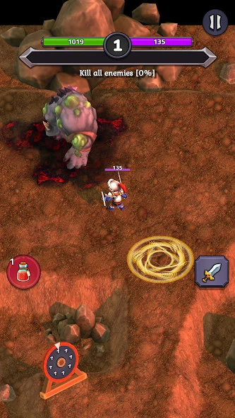 Screenshot 2 — Crusado: Fantasy Raid Hero RPG 0.6.1 MOD APK