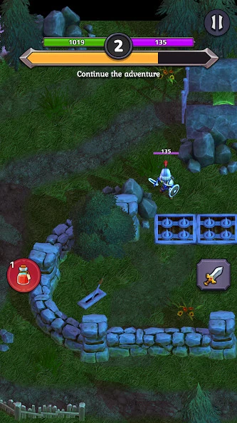 Screenshot 3 — Crusado: Fantasy Raid Hero RPG 0.6.1 MOD APK