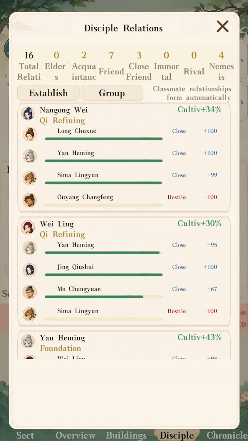 لقطة شاشة 4 — Cultivation Sect Simulator 1.17 MOD APK